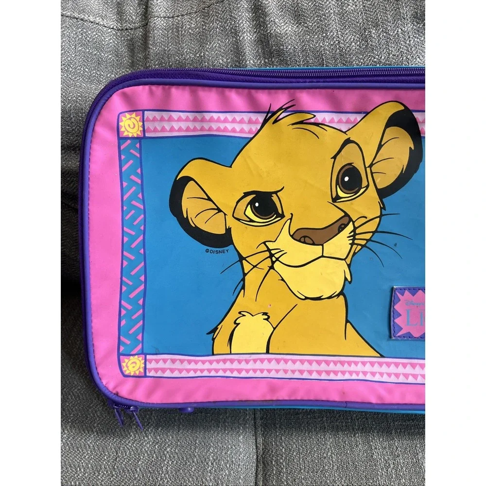 Vintage 90s Walt Disney The Lion King Simba Kid's Suitcase Luggage